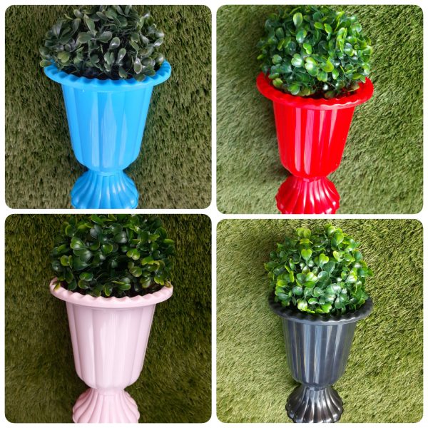 MINI FLORERO C/BASE Y BOLA DE CÉSPED