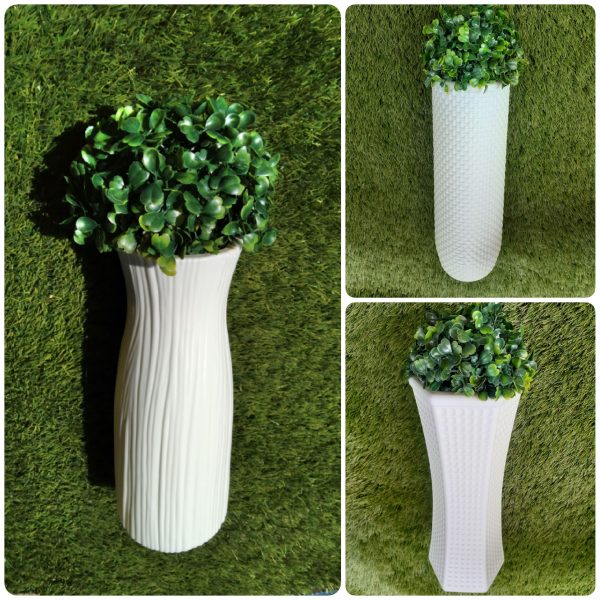 FLORERO TUBULAR GRANDE C/BOLA DE CÉSPED