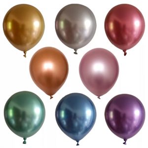 30 GLOBOS CROMADOS