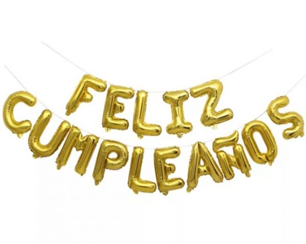 GLOBO LETRA FELIZ CUMPLEAÑOS