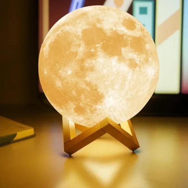 LAMPARA LED LUNA MULTICOLOR CON BLUETOOTH - Imagen 2