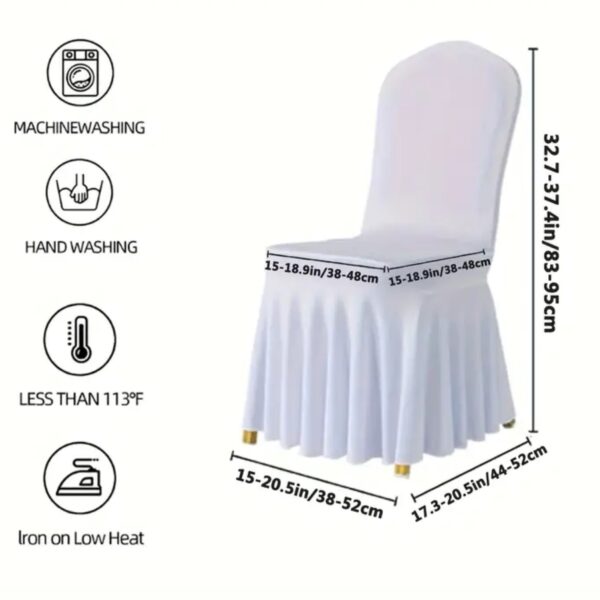 PACK 6 FUNDA ELÁSTICA PARA SILLA UNIVERSAL DE EVENTO - Imagen 2
